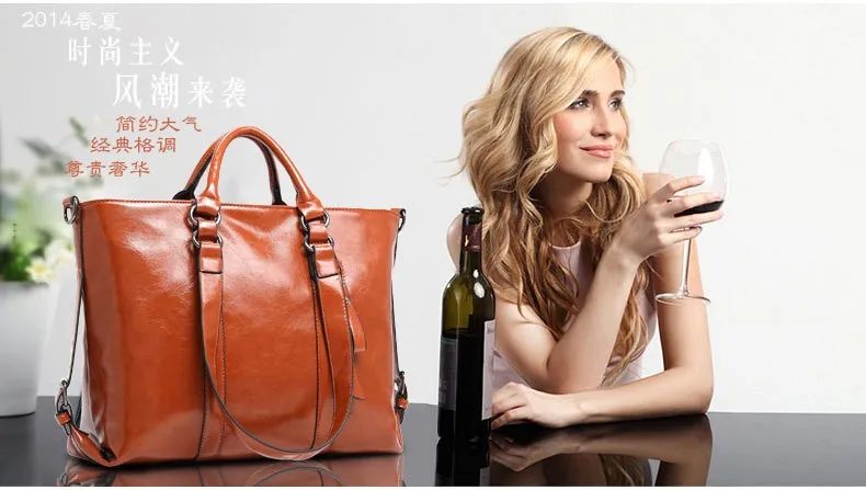 Женские сумки из натуральной кожи известных брендов масло воск женские роскошные сумки дизайнерские сумки большой женская сумка-торба