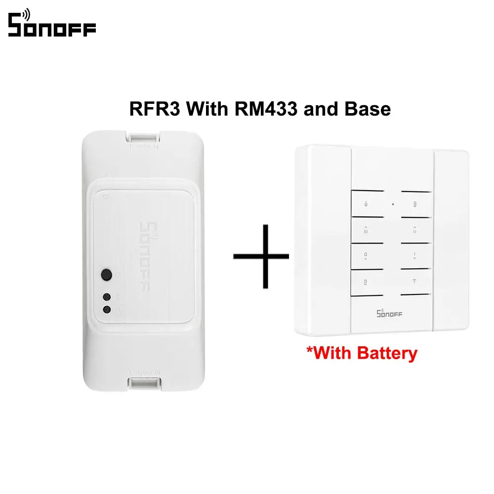 RFR3 With RM433 Case Itead SONOFF RFR3 Мини Wifi DiY переключатель беспроводной переключатель управления Smat домашний автоматический светильник переключатель поддержка 433 МГц RM433 контроллер - Комплект: RFR3 With RM433 Case