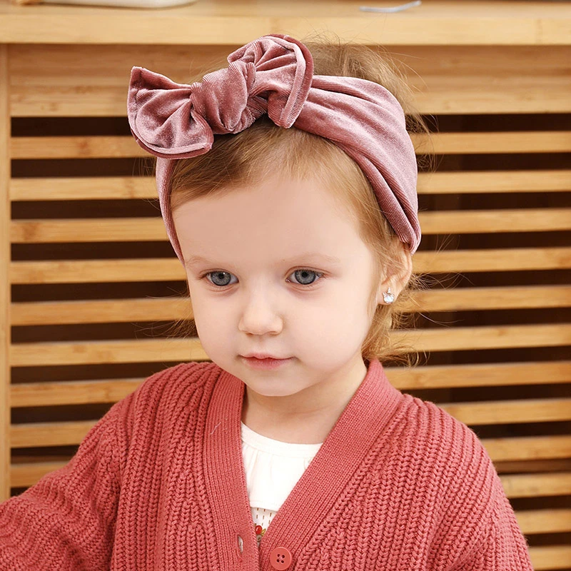 gold infant headband