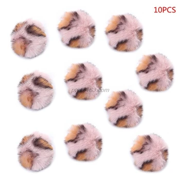 

10Pcs Funny Interactive Cat Toys Exerciser Kitten Zebra-Stripes Leopard Chewing Plush Ball Self Teaser Contains Catnip