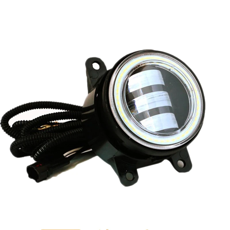 3 in 1 LED Front Bumper Fog Light Angel Eyes DRL
