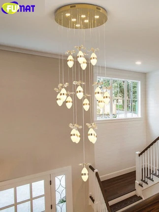 Pyramid 37 Lights Фумат Хрустальная лестница подвесной светильник садовый свет овальный мяч люстра в виде цветка светодиодный покрытием пластины Декор регби огни - Цвет абажура: Pyramid 37 Lights