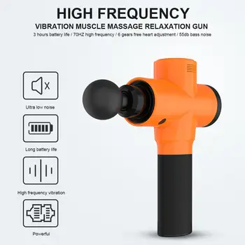 

Vibrating Therapy Device Durable Multicolor 5 Stalls Shoulders Bodybuilding Body Percussive Massager Gun Yoga Knees