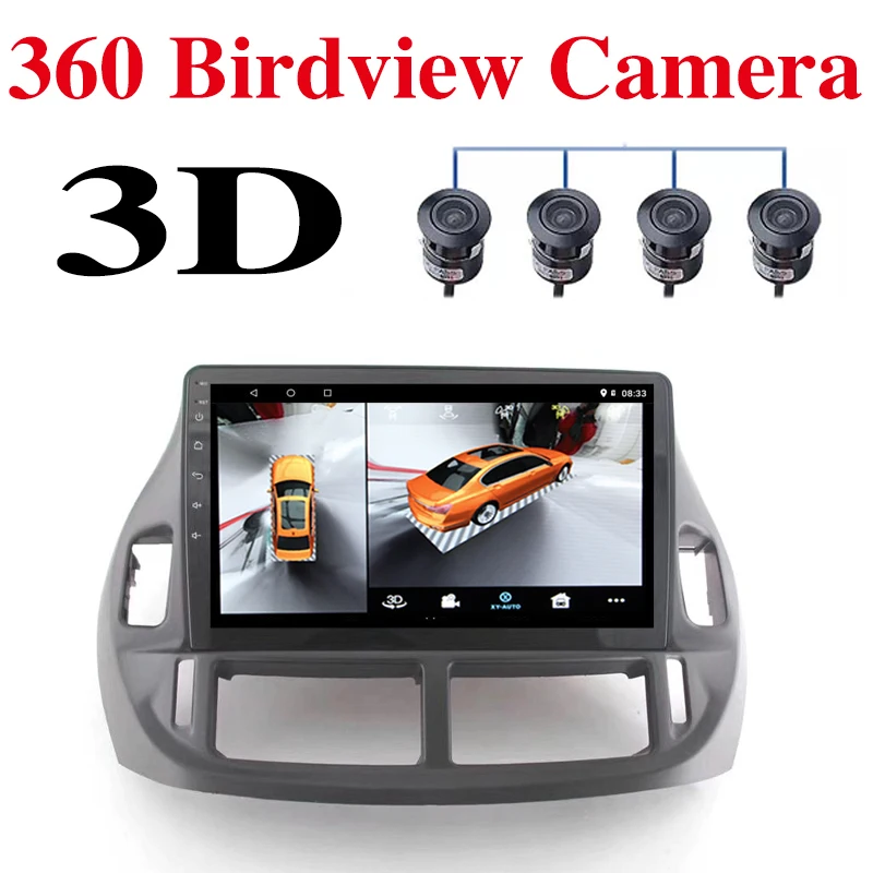 

Автомобильный мультимедийный проигрыватель для TOYOTA Previa Estima Tarago XR 30 40 с GPS-навигацией и встроенным CarPlay 360 BirdView 3D