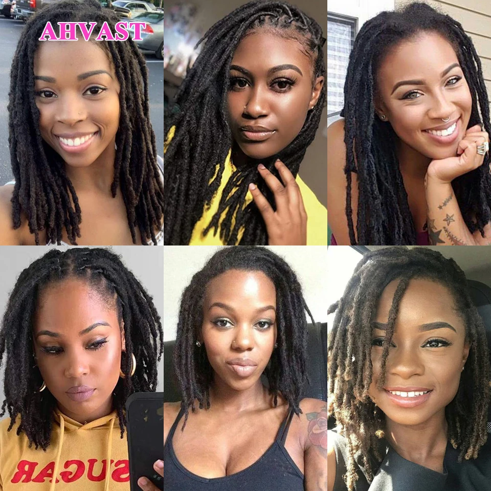 VAST Human Hair Loc Extension Artificial Dreadlock Hair Real Dreadlocs  Permanent Afro Dreadlock Dread Lock Extension For Women - AliExpress