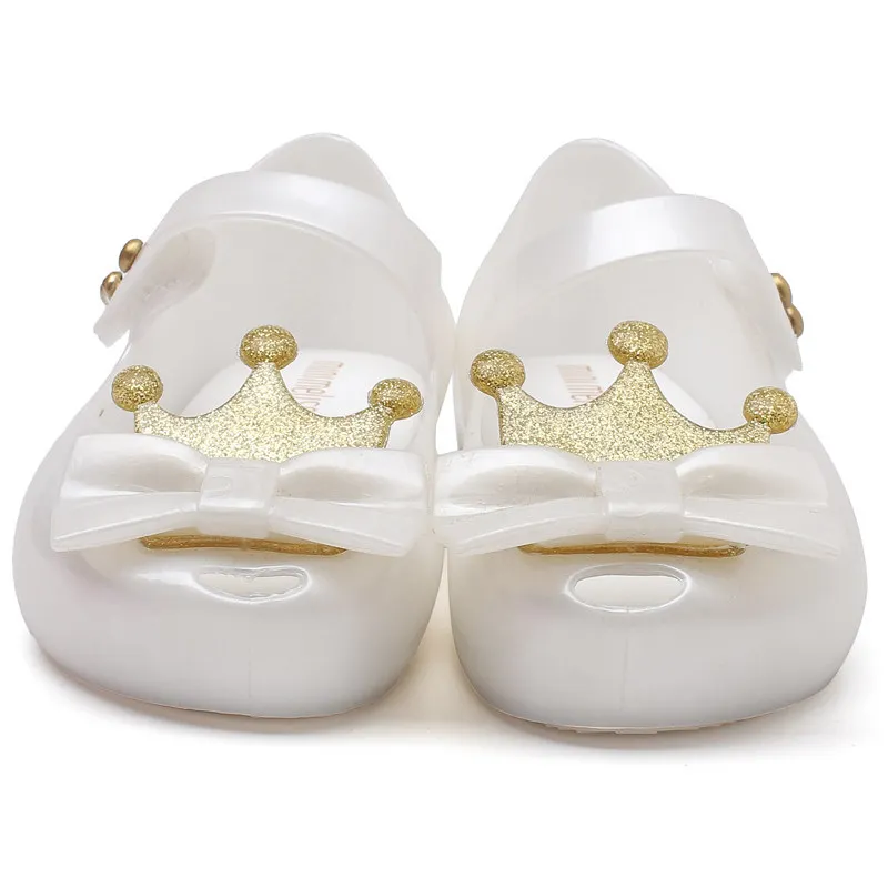 Детские Нескользящие сандалии желе Mini Melissa пляжные для мальчиков и девочек SH19091
