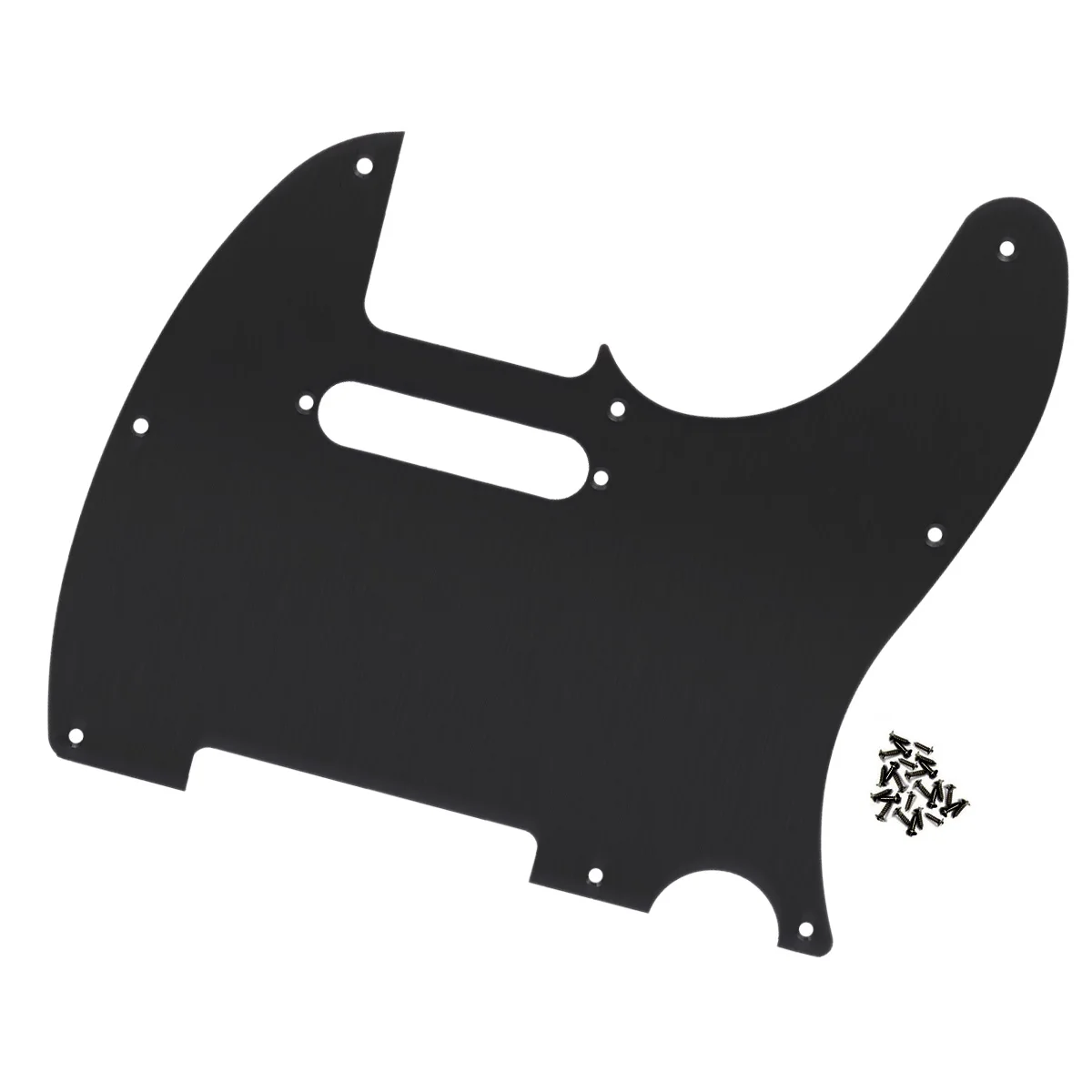 

NEW Black Anodized Metal Guitar Pickguard Scratch Plate with Screws for TL Guitar Parts