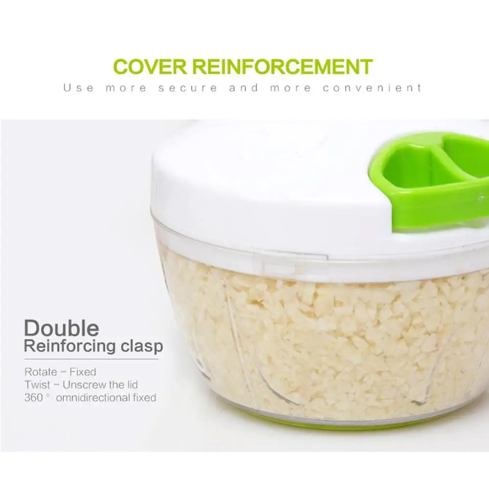 Kitchen Pulling Food Chopper Household Hand Manual Rope Processor Slicer Shredder Salad Maker Vegetable Tools Garlic Cutter