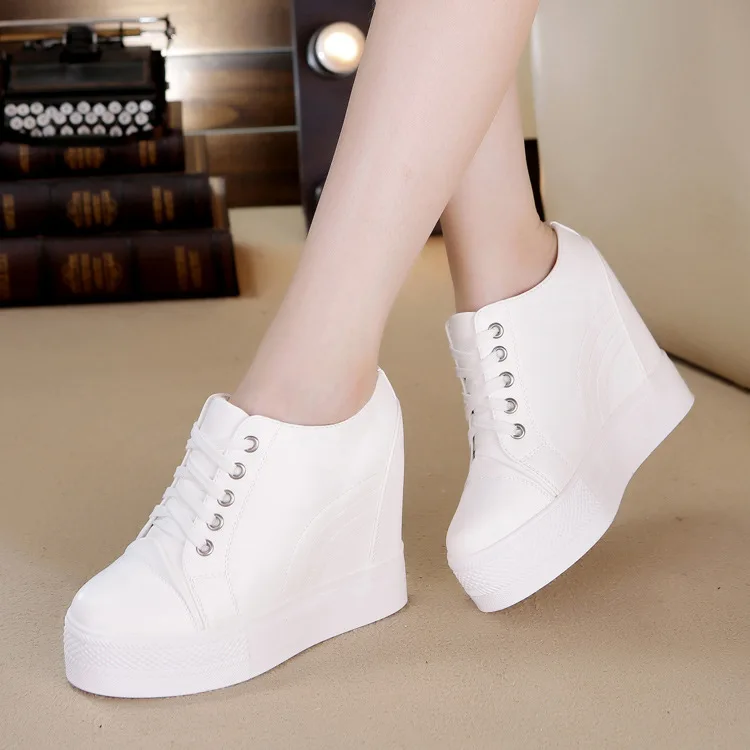 2021 Sneakers Women Casual Shoes Autumn Winter Wedge Platform Hidden Heels comfortable Ladies Sneakers Women Shoes YYJ150