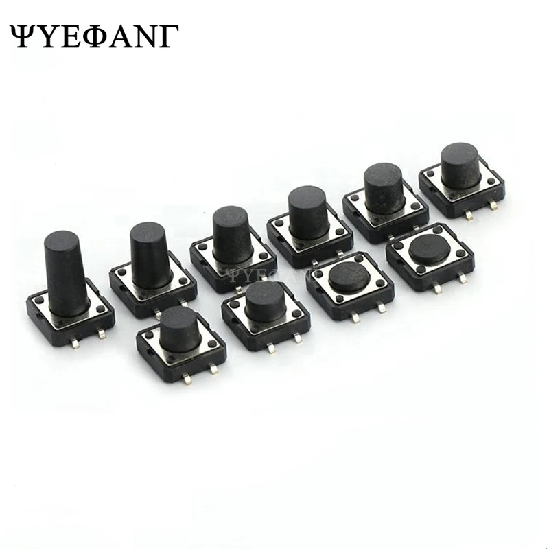 10 шт. PCB Тактильные Такт Мини кнопочный переключатель SMD 4pin Микро Переключатель