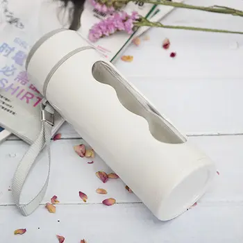 

450ml Large-capacity Glass Student Literary Glass Water Cup with Cover Insulation Portable Simple Men and Women To Work Cute