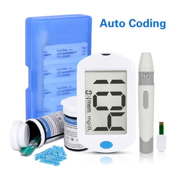 

Smart Accurate mg/dL Blood Glucose Meter with Bottled Stripes and Lancets GLM-75 Exact English Guide Glucometer Diabetes Tester