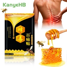 8pcs=1bag Bee Venom Pain Relief Patch Fast Relieve Pain Bee Venom Extract Anti-inflammatory Health Care Medical Plaster H090