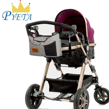 

PYETA Diaper Bag For Baby Stuff Nappy Bag Stroller Organizer Baby Bag For Mom Travel Hanging Carriage Pram Buggy Cart Bottle Bag