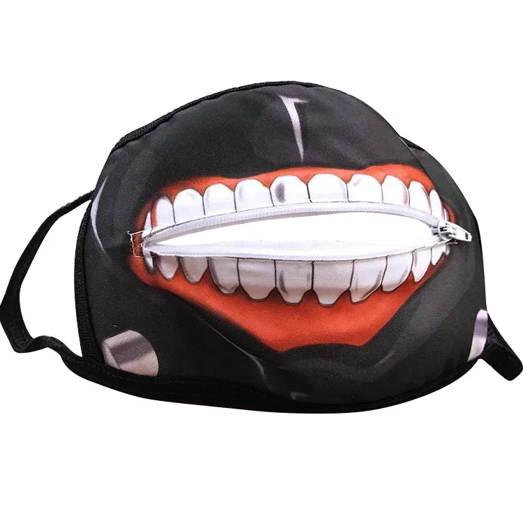 Токийский Гуль Kaneki Ken маска с замком-молнией аксессуары для косплея аниме лица на