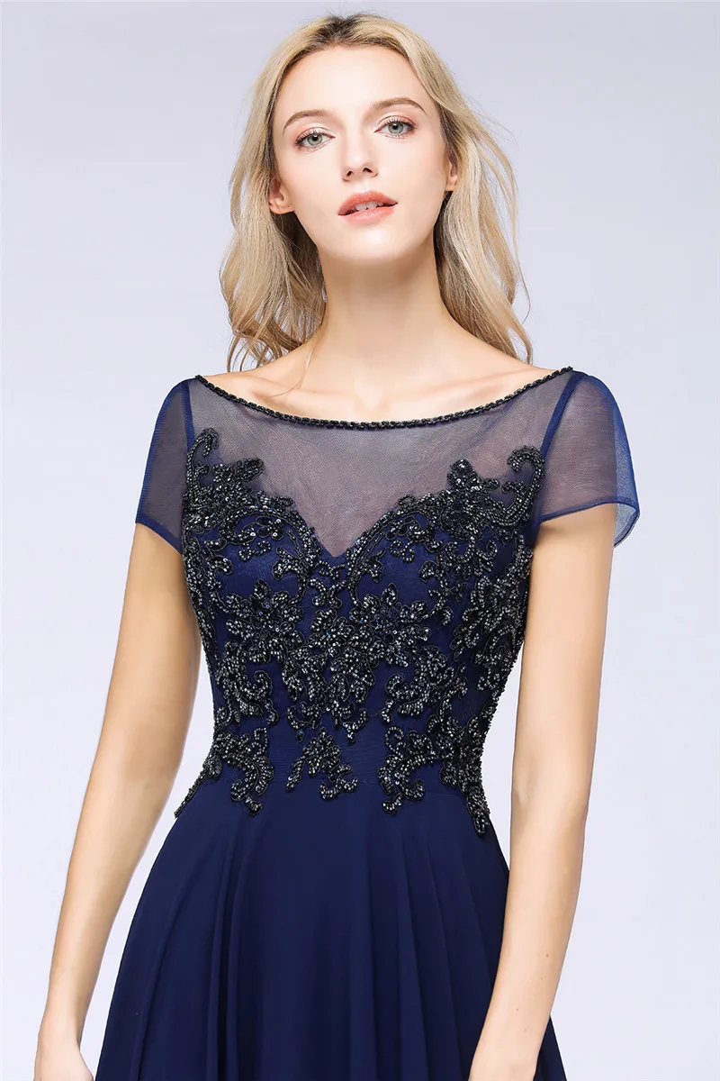 SWEMILE элегантное кружевное длинное вечернее платье 2019 Robe De Soiree сексуальное платье для выпускного с бисерной вышивкой платья Драпированные