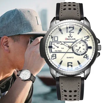 

Mens Watches Luxury Waterproof Ultra Clock Male leather Casual Quartz Watch Men Sports Wrist Watch Relogio Masculino Retro Style
