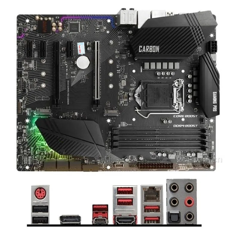 Материнская плата M.2 Nvme SSD LGA 1151 DDR4 B360 B360M для ПК MSI GAMING PRO CARBON | Компьютеры и офис