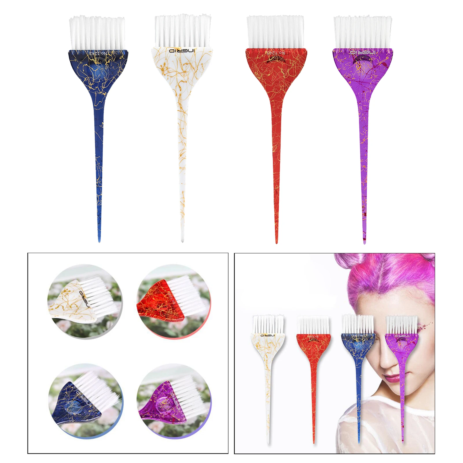 Professional Tinting Brush Hair Brush Hair Color Brush Shkalli Professional Salon Tool For Hair Dyeing Hair Bleach Tint Brush