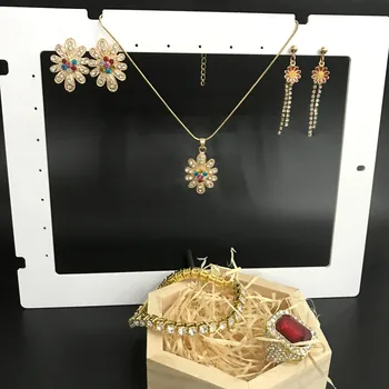 

Women Fashion Gold Earrings & Necklace & Braclete & Ring Combo Fashion Earring Personality Earring Pendant jewerly Set For Women