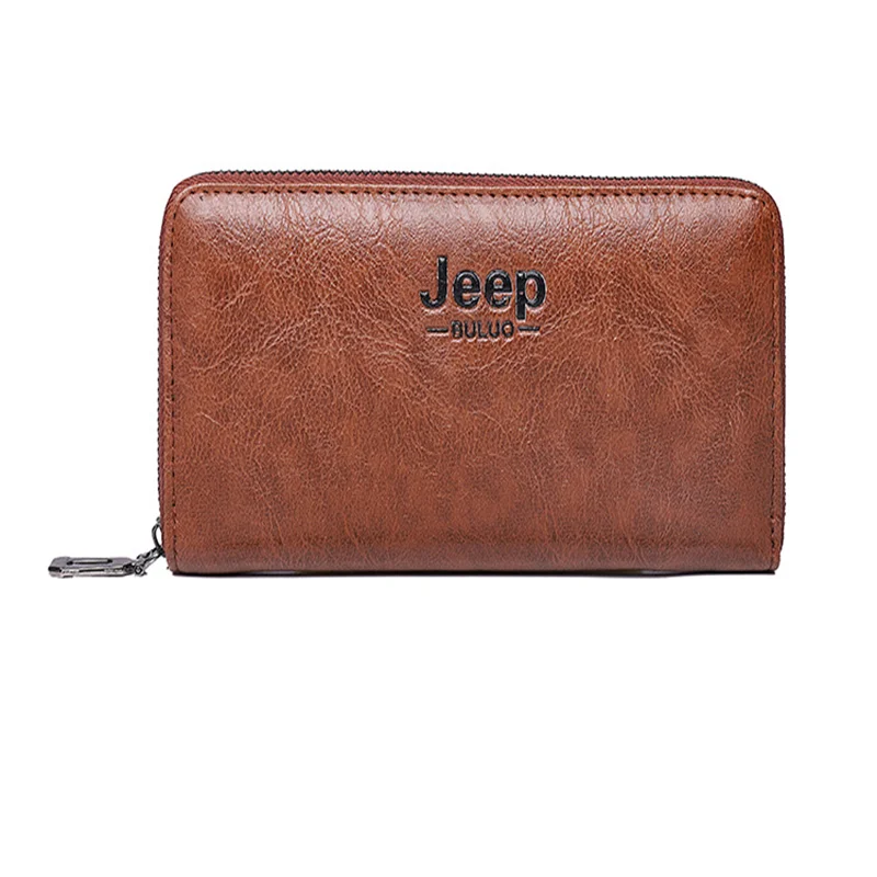 Male hand bag new men long purse single zipper pu handbag large capacity recreation mobile phone bag - Цвет: Шоколад