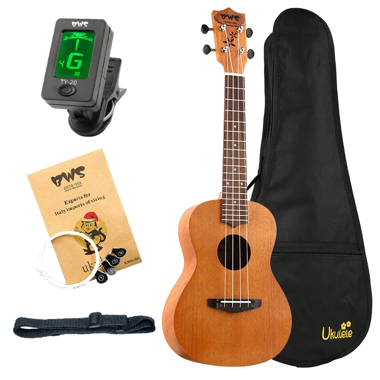 BWS New 23 Inch Ukulele Kits Mahogany Concert Ukelele Hawaiian 4 Strings Small Guitar Guitarra Musical Instruments Gifts | Спорт и