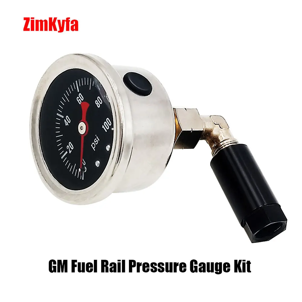 

Fuel Rail Pressure Gauge Kit Air Test for GM Fuel Service Port Schrader Valve