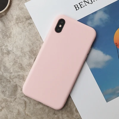 SD-9 Силиконовый чехол для iPhone 11 Pro Max, чехол из мягкого ТПУ, матовый цветной чехол для телефона s, чехол для iPhone 6 7 8 Plus 6S XS Max XR X Etui - Цвет: SD-9