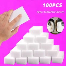 

100pcs Melamine Magic Sponge Eraser 10x6x2cm Sponge Cleaning Eraser for Dish Wash Household Cleaning Tools Cleaning Sponge