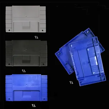 

100pcs US Version Cartridge Case Shell with display protector for Super SNES Systems with 2 screws