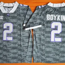 Новое поступление, высокое качество, NCAA Trevone Boykin#2, Молодежная Футболка для колледжа, трикотажные изделия, S-XXXL