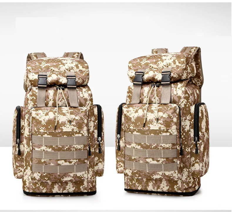 Расширение Открытый тактический дорожная сумка многослойный Карманный 3D дизайн декомпрессионный рюкзак подходит для походов рыбалки - Цвет: Yellow