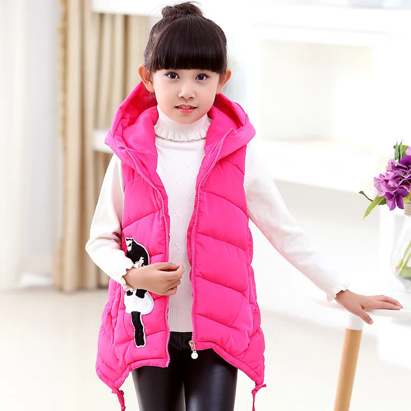 Autumn Winter Warm Kids Vest for Children Girls Sleeveless Jacket