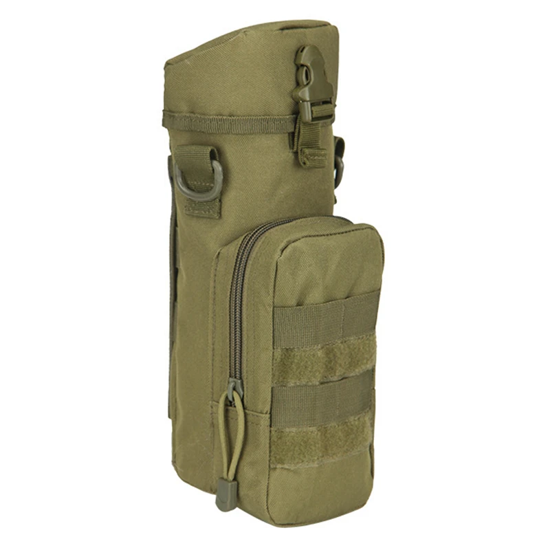 green Тактическая Сумка для бутылки воды Molle для пешего туризма кемпинга альпинизма сумка для бутылки воды для охоты страйкбол Пейнтбол Стрельба нейлоновые сумки для чайника - Цвет: green