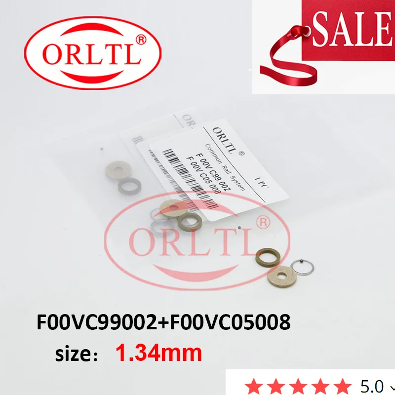 

ORLTL CR F00VC99002 Common Rail Injector Ceramic Ball Repair Kits F00VC99002 F00VC05008 For 110 Injector Ball Size=1.34 mm 1bag