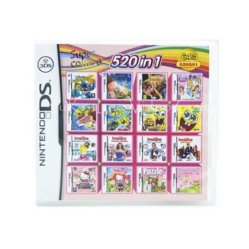 

520 in 1 DS Video Game Cartridge Console Card Compilation All In 1 for Nintendo DS 3DS 2DS