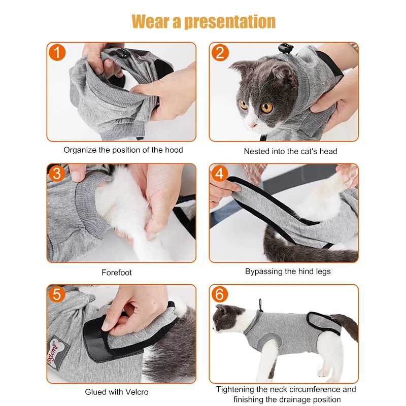 Cat многофункциональная одежда для восстановления одежда с электронным воротником альтернатива после хирургического лечения