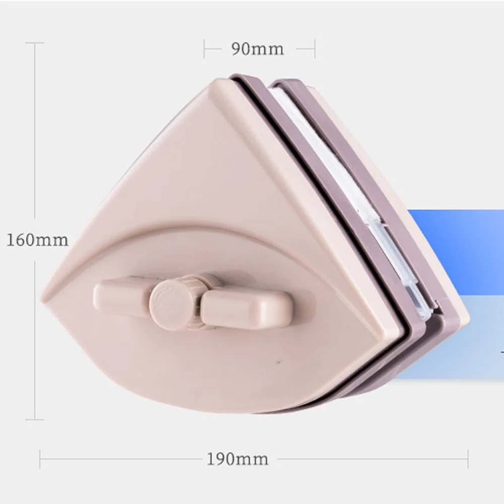 5-35mm Triangle Magnetic Window Glass Cleaning Brush Windows Glass Cleaner Tools Double Sided Wiper Surface Brush Washing Tools