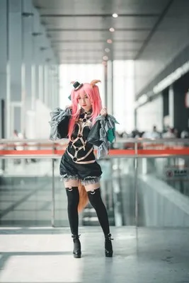 Fate Grand Order Fate/extra Tamamo No Mae черный Маг Косплей Костюм Волшебная форма черное нарядное платье