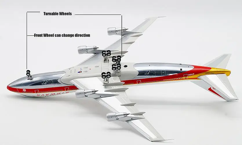 Inflight WORLD AIRWAYS BOEING 747-200 N748WA 1/200 литье под давлением модель самолета