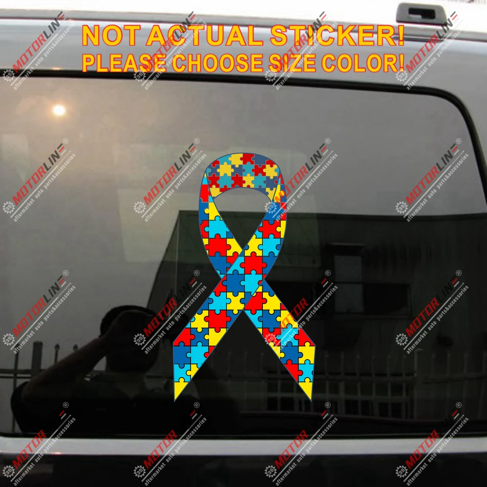 I love someone with Autism Awareness cœur quelqu /'un Décalque Autocollant Voiture Vinyle