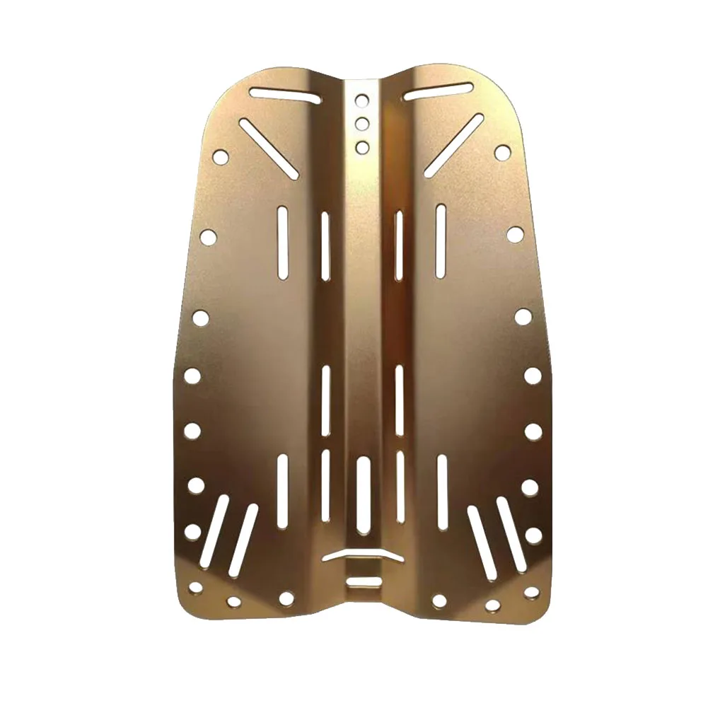 Gold Technic Diver адаптер подводное оборудование для одного бака сверхмощный BCD жгут Алюминиевый Дайвинг задняя пластина подводный спорт Универсальный - Цвет: Gold