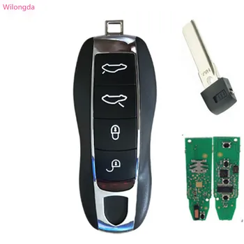 

Wilongda Smart car key 4 button 3 button keyless remote key 315Mhz 434mhz HITAG Pro 49 chip for Porsche key