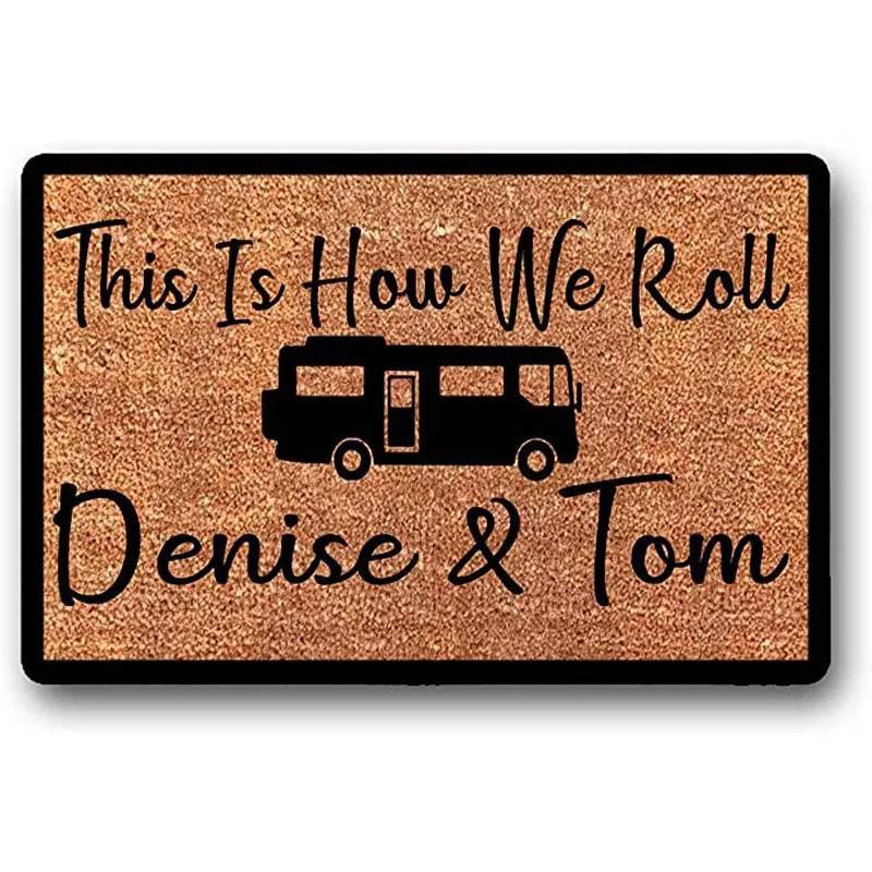 This is How We Roll Doormat Personalized Custom Coir Door Mat Class A