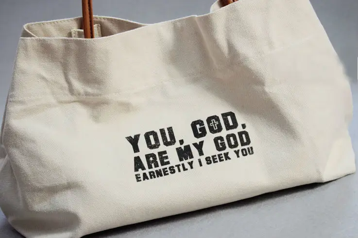 Христианская сумка, художественная парусиновая сумка, сумка через плечо, простой Писание подарок, вы мой Бог, церковный сувенир