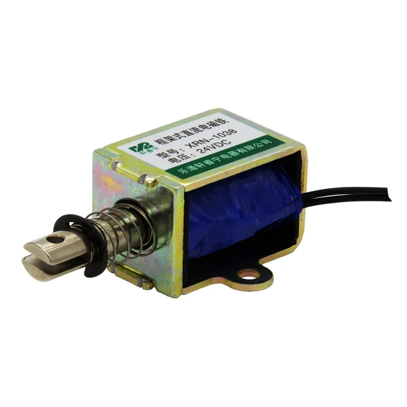

XRN-1038 push-pull type through frame solenoid DC electromagnet stroke 10mm