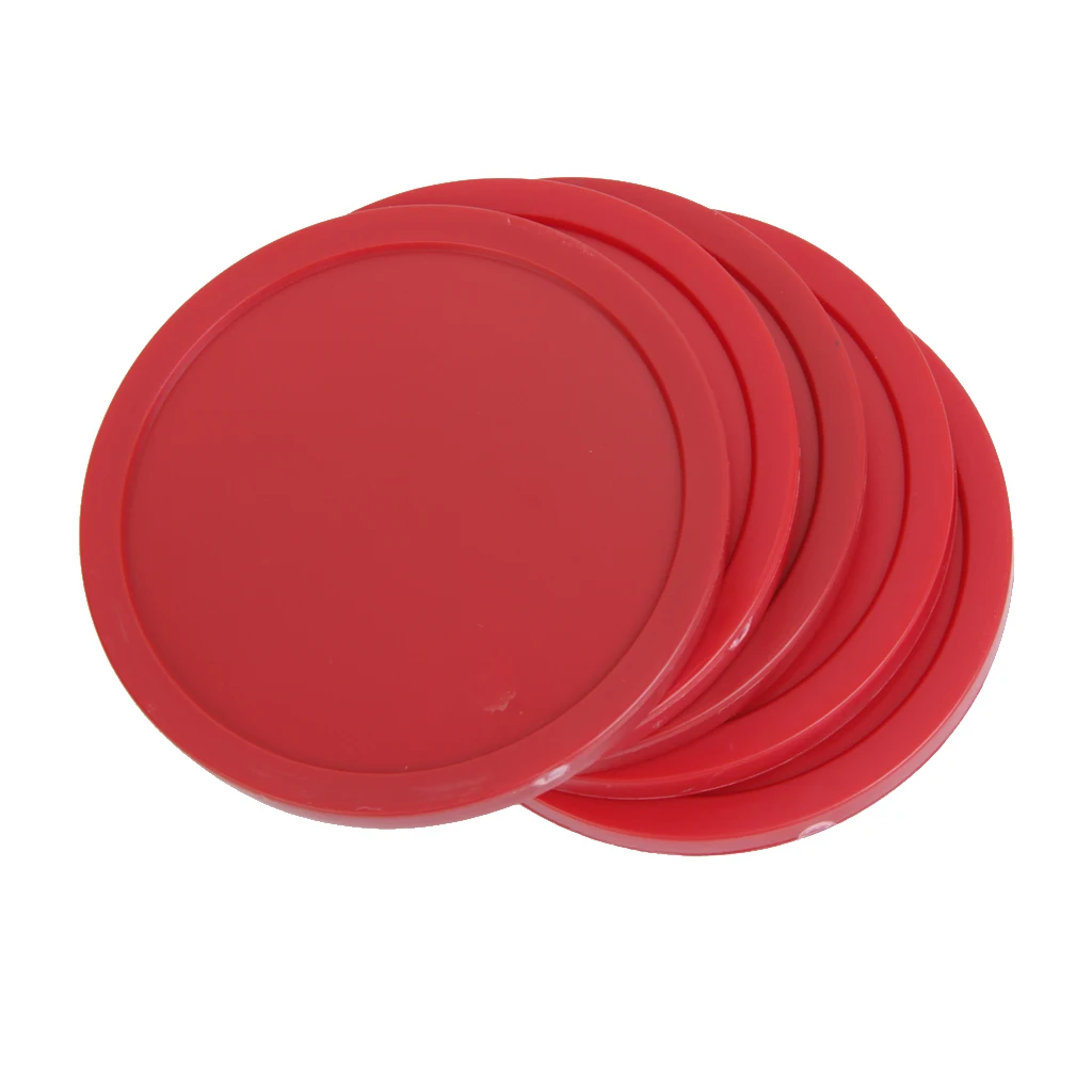 82mm/3.22inch lahomia 4 Pieces Air Hockey Table Arcade Game Pucks 82mm Red Dia 
