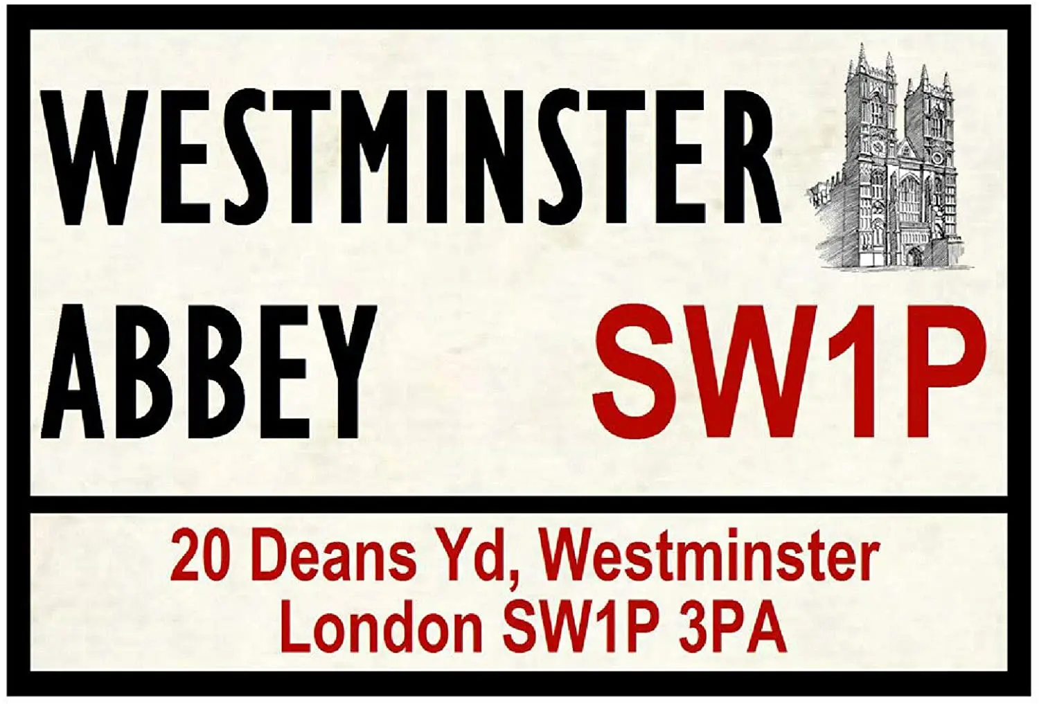 FABULOUS METAL STREET SIGN WALL PLAQUE ABBEY ROAD WESTMINSTER LONDON NW8 