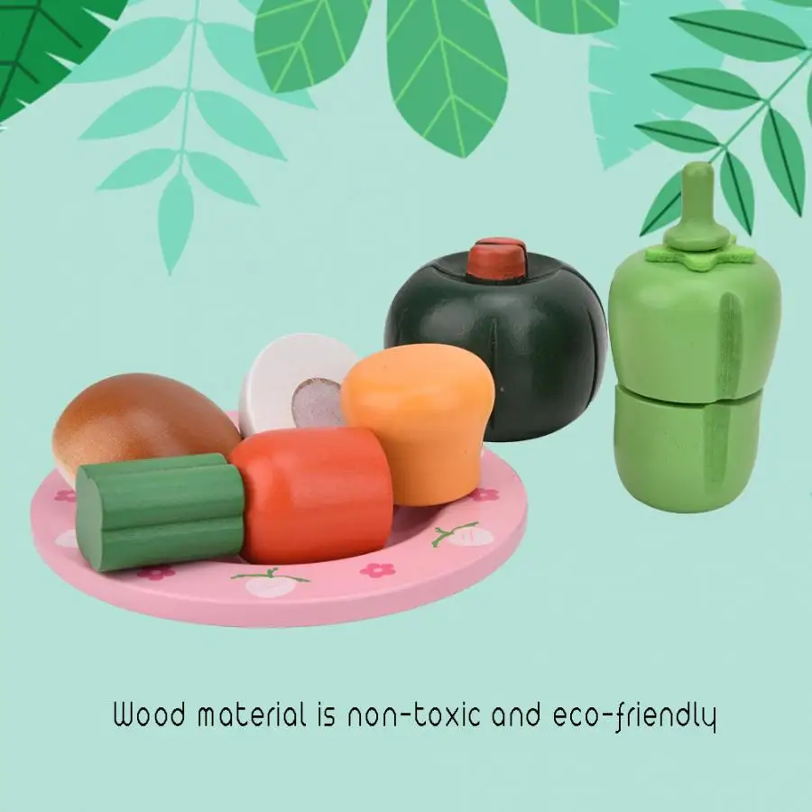 Children Kitchen Pretend Play Plastic Food Toy Cutting Fruit Vegetable Food Miniature Play Do House Education Toy Gift for Kids