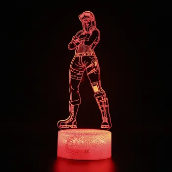 

Party Decoration Nightlight TeamLeader Lamp Battle Royale Game Remote Control Touch 3d Table Lamp Sleep LightChildren Gifts